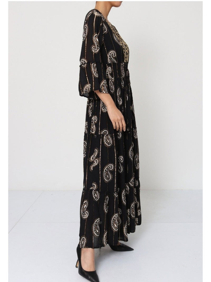 Vestido Kebello Negro Negro - Kiabi