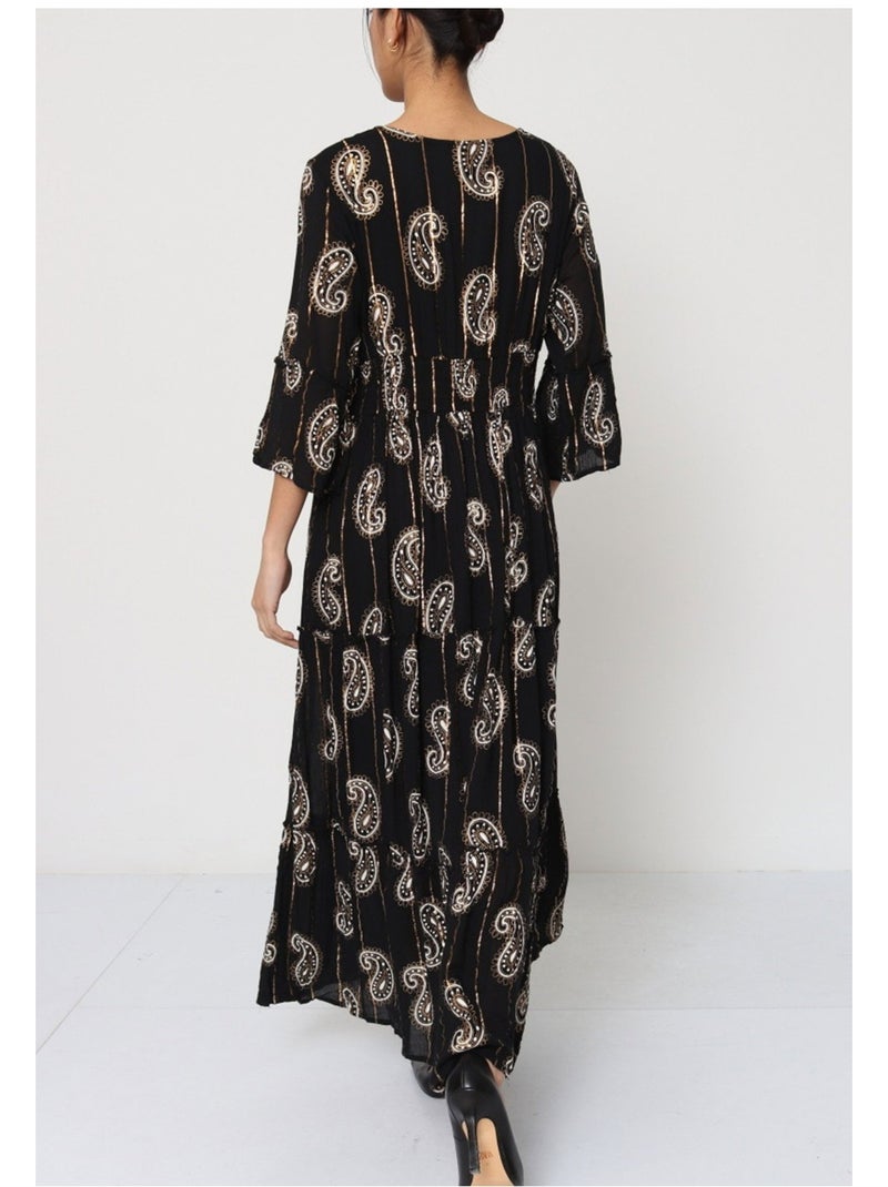 Vestido Kebello Negro Negro - Kiabi