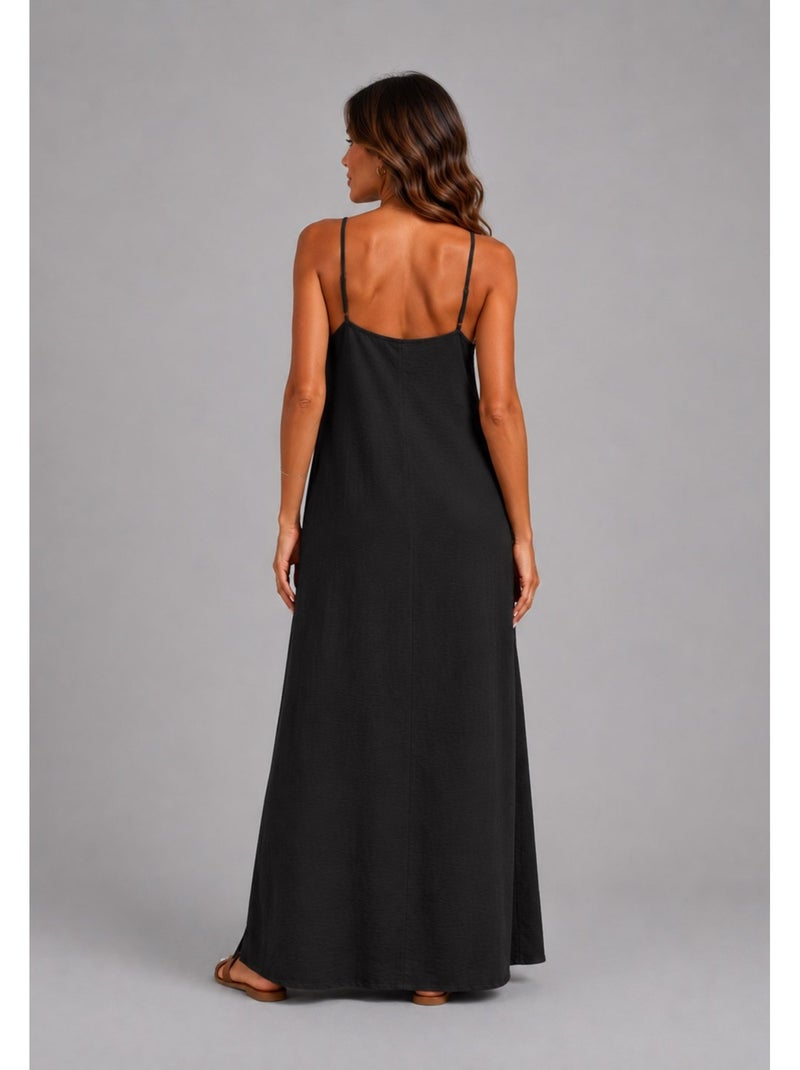 Vestido Kebello Negro Negro - Kiabi