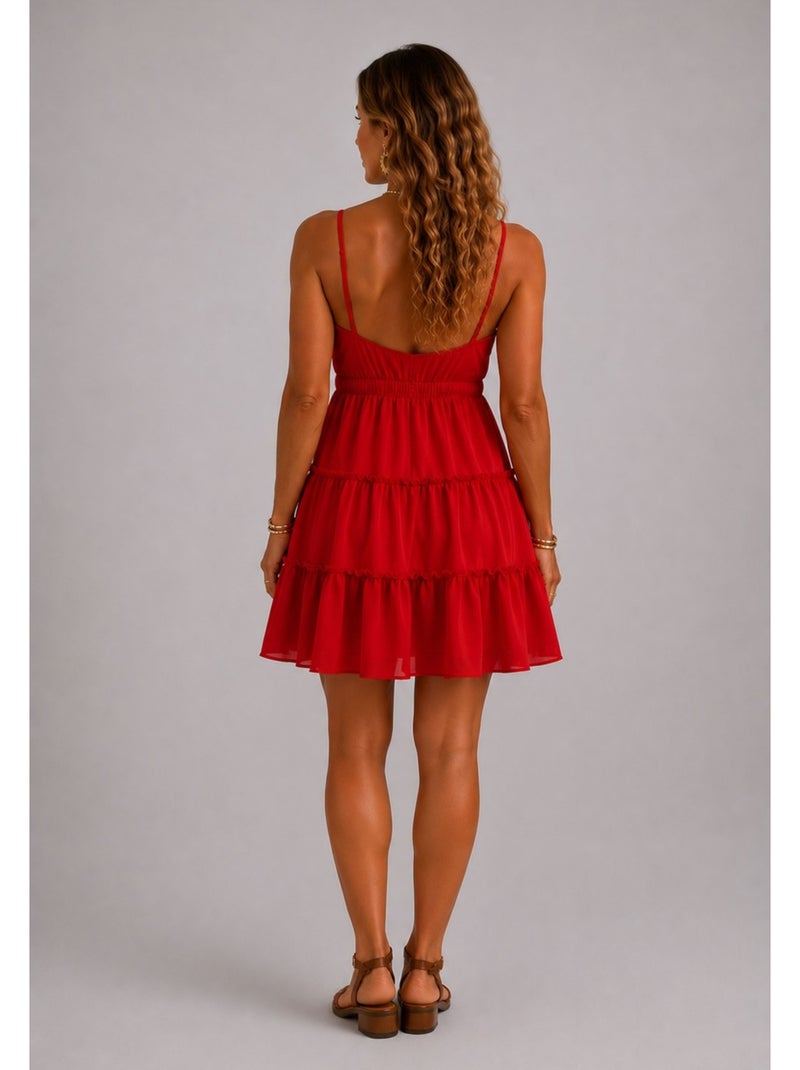 Vestido Kebello Rojo - Kiabi