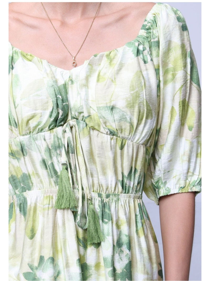 Vestido Kebello Verde - Kiabi