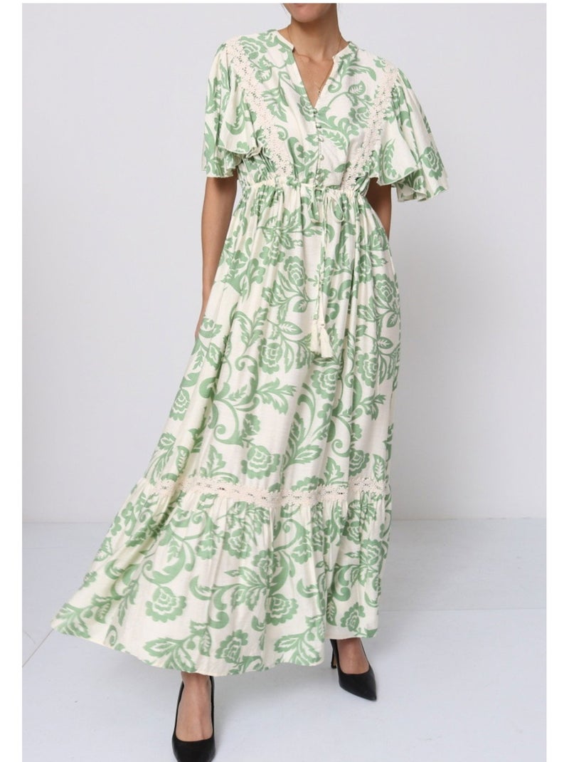 Vestido Kebello Verde - Kiabi
