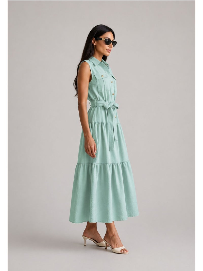 Vestido Kebello Verde - Kiabi