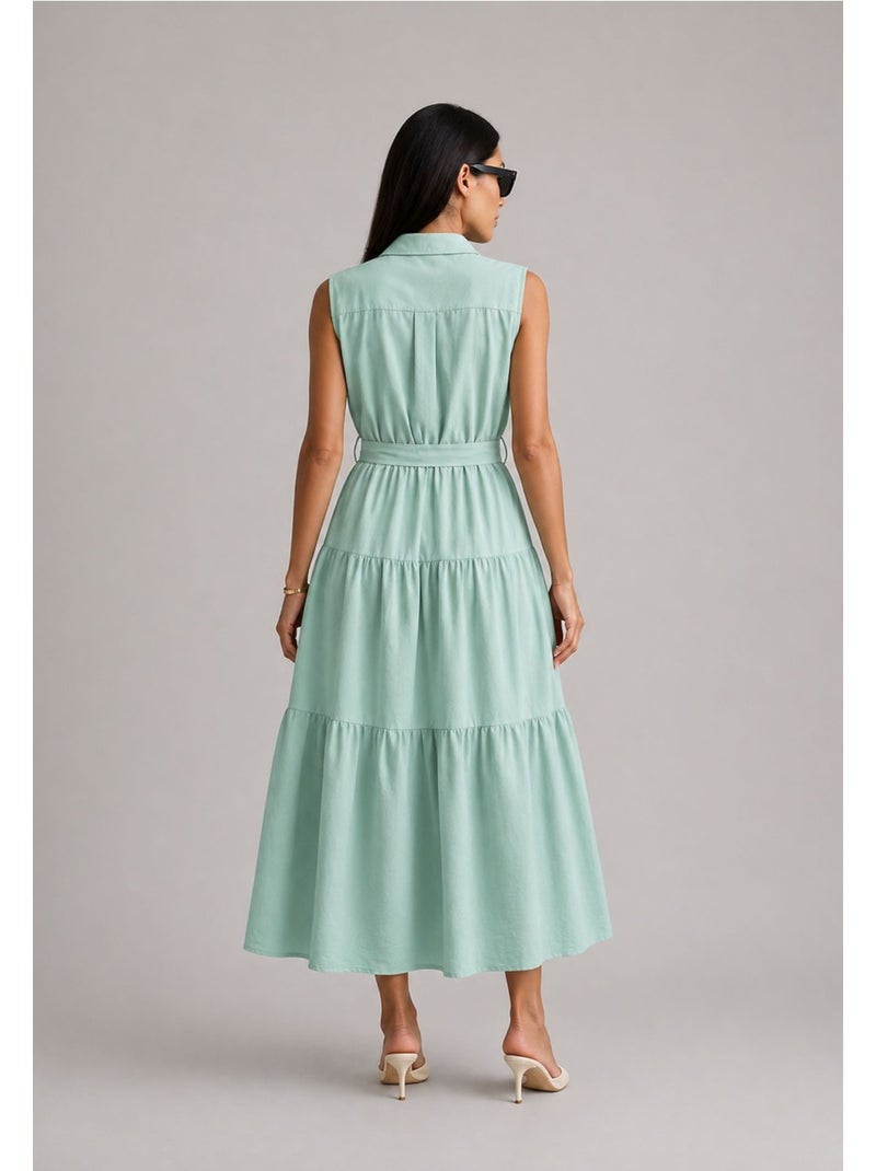 Vestido Kebello Verde - Kiabi