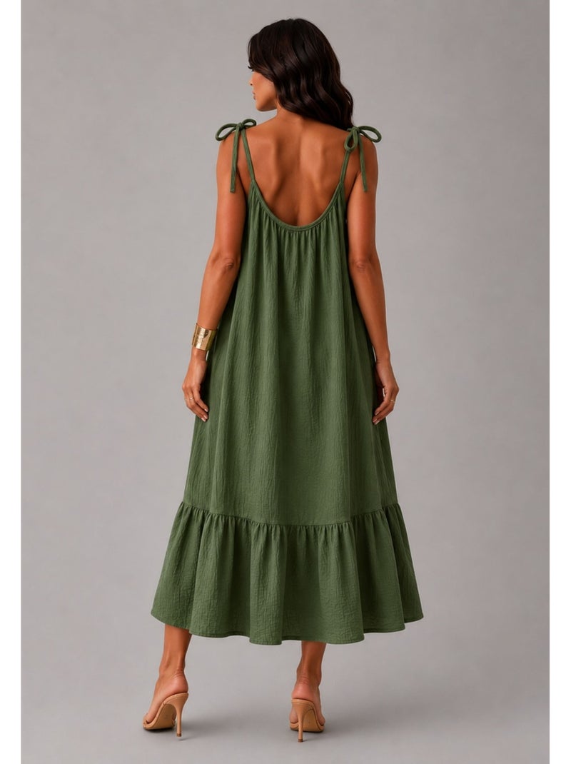 Vestido Kebello Verde - Kiabi