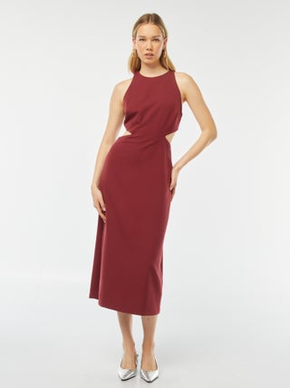Vestido largo ajustado sin mangas