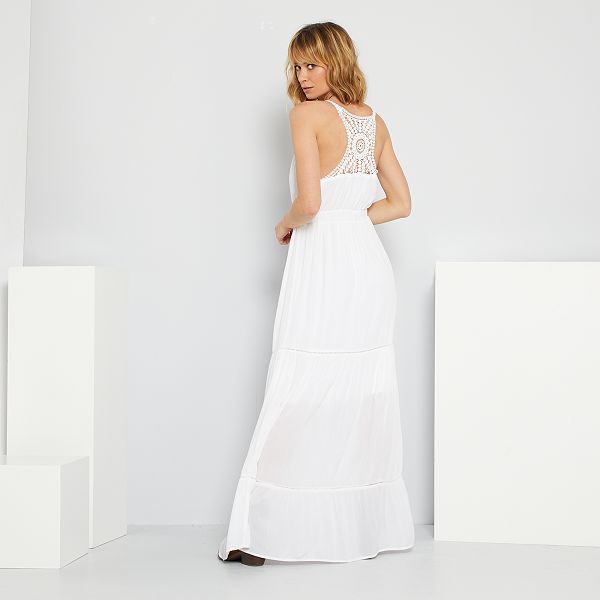 Vestido blanco kiabi Clearance