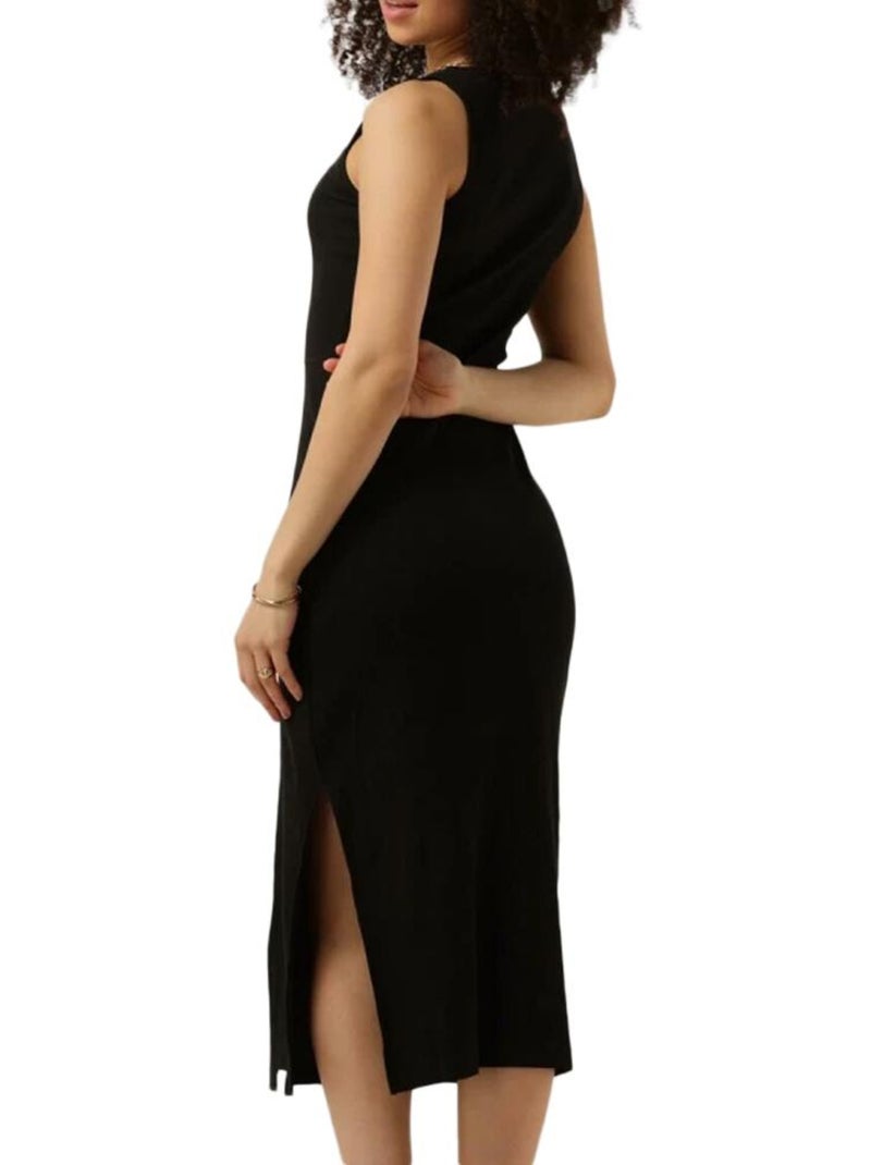 Vestido Largo Calvin Klein Jeans con Costuras para Mujer Negro - Kiabi