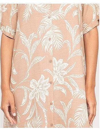 Vestido largo camisero estampado ILIAGO