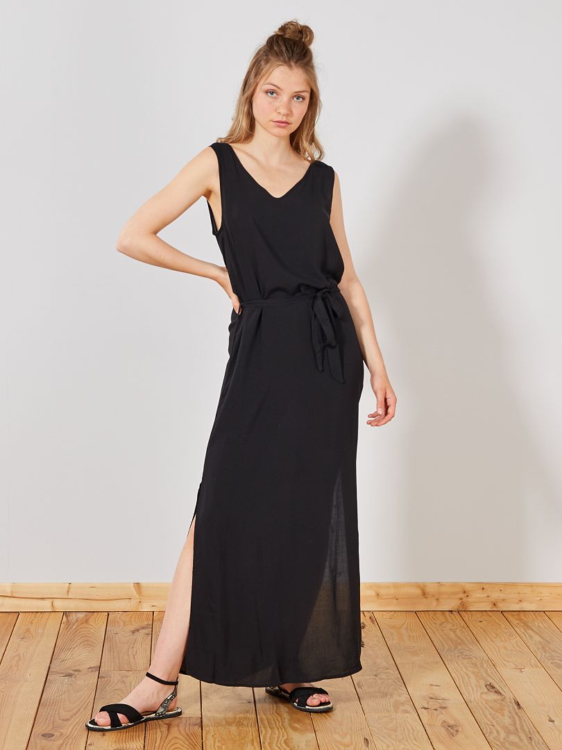 Vestido largo de fiesta - NEGRO - Kiabi - 27.00€