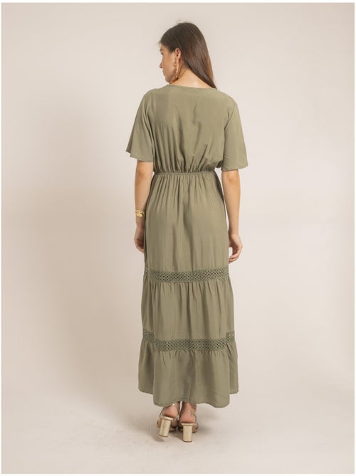 Vestido largo con bordados IREANE - Kiabi