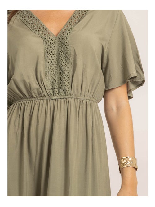 Vestido largo con bordados IREANE - Kiabi