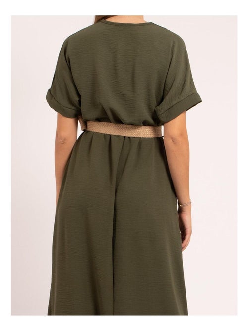 Vestido largo con cinturón ICALEST - Kiabi