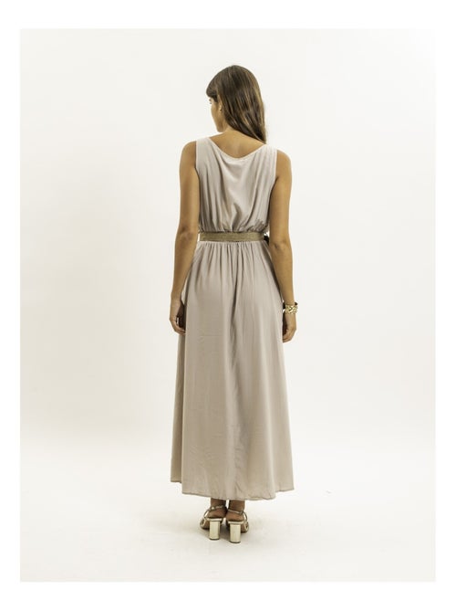Vestido largo con cinturón ILANEL - Kiabi Vestido largo con cinturón ILANEL - Kiabi