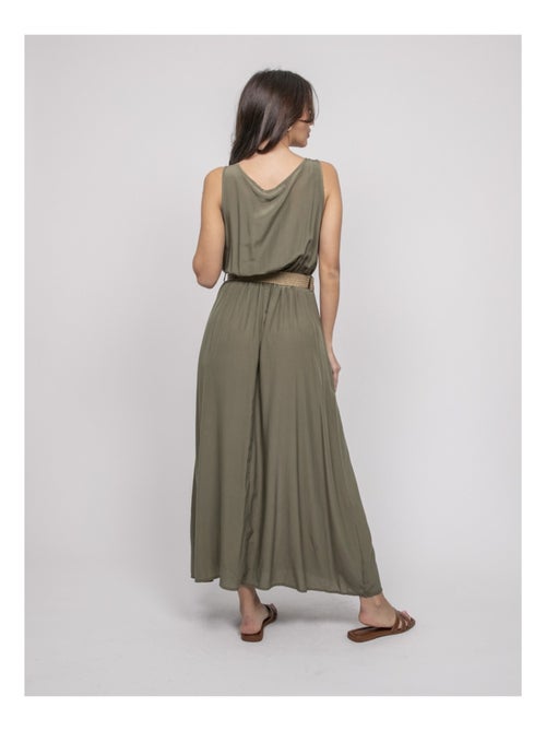 Vestido largo con cinturón ilanel - Kiabi Vestido largo con cinturón ilanel - Kiabi