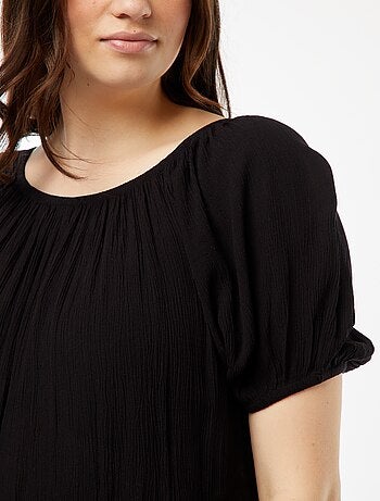 Vestido largo con cuello bardot