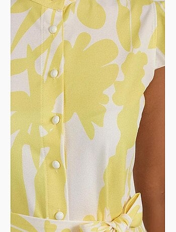 Vestido largo con estampado floral hiccup