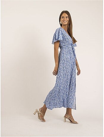 Vestido largo con estampado IFAM