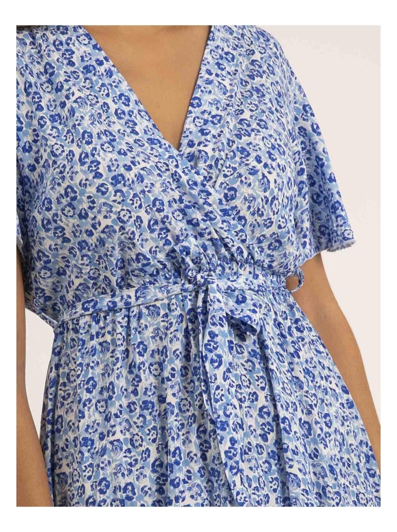Vestido largo con estampado IFAM Azul - Kiabi
