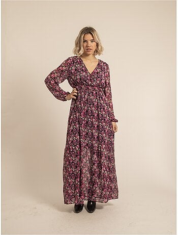 Vestido largo con estampado IGNACIA