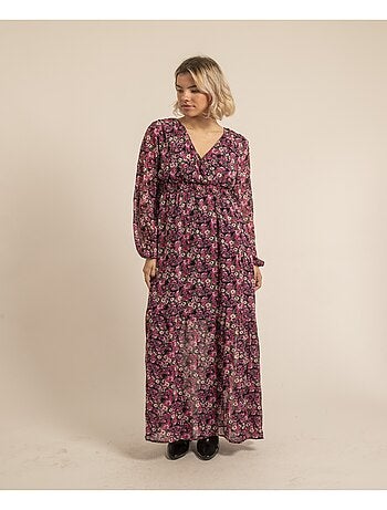 Vestido largo con estampado IGNACIA