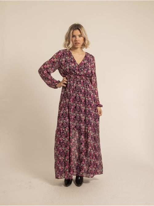 Vestido largo con estampado IGNACIA - Kiabi