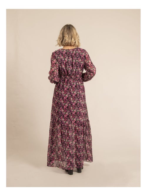 Vestido largo con estampado IGNACIA - Kiabi