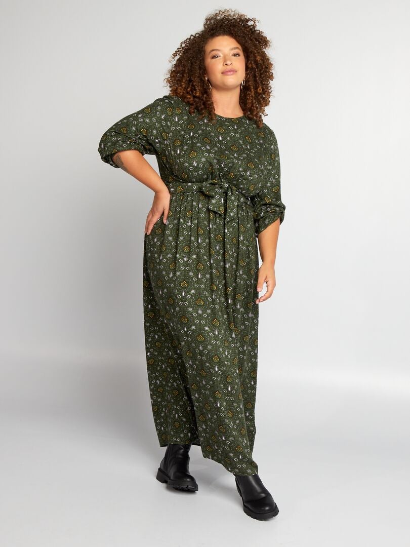 Vestido largo con motivo ME_VERDEAR - Kiabi