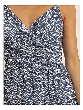 Vestido largo con motivos IBALMIE