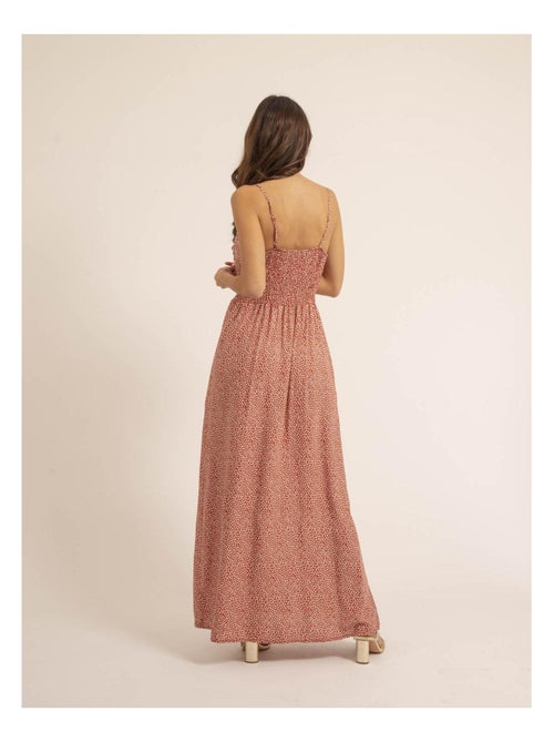 Vestido largo con motivos IBALMIE - Kiabi