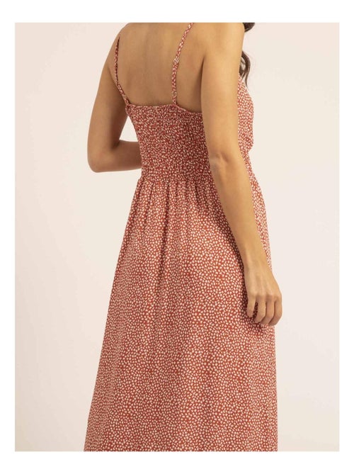 Vestido largo con motivos IBALMIE - Kiabi