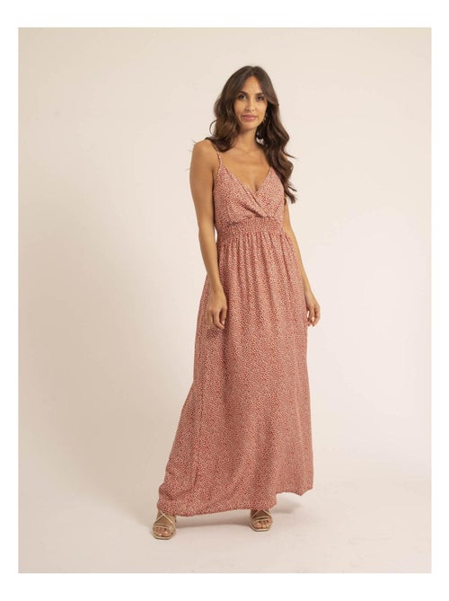 Vestido largo con motivos IBALMIE - Kiabi
