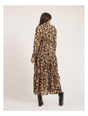 Vestido largo con motivos IDETTA