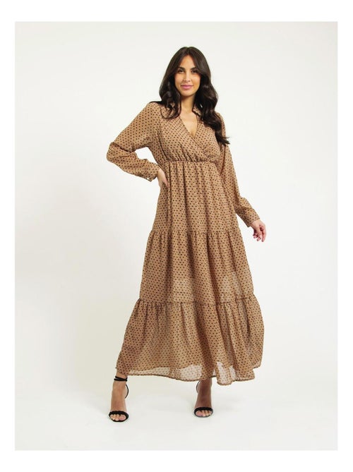 Vestido largo con motivos IDYANA - Kiabi