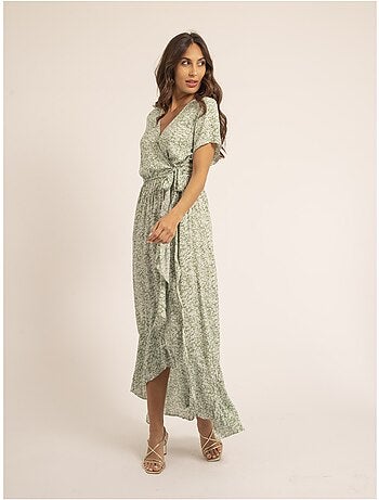 Vestido largo con motivos igaelle