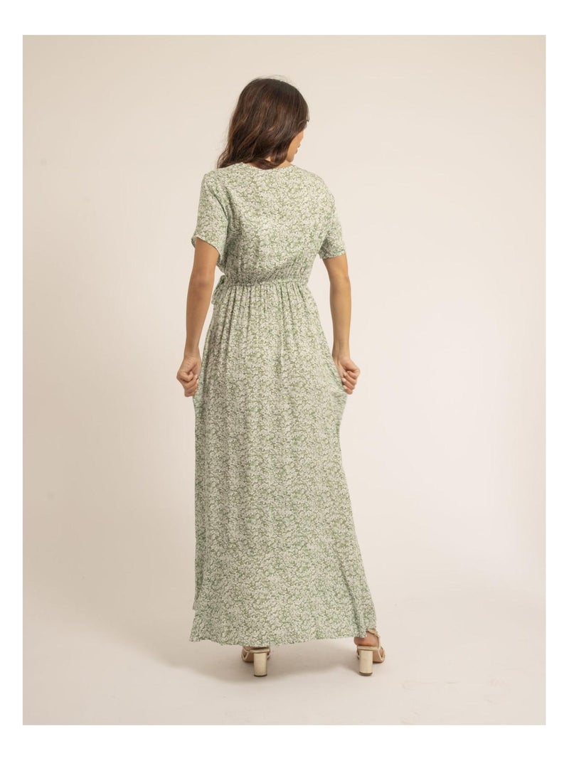 Vestido largo con motivos igaelle Verde - Kiabi