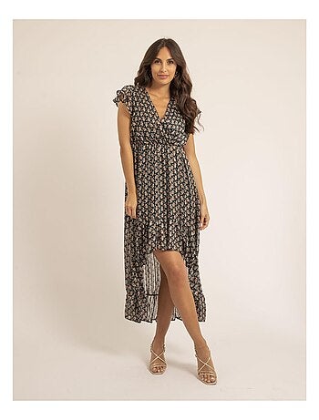 Vestido largo con motivos IGALIE