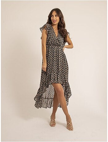 Vestido largo con motivos IGALIE