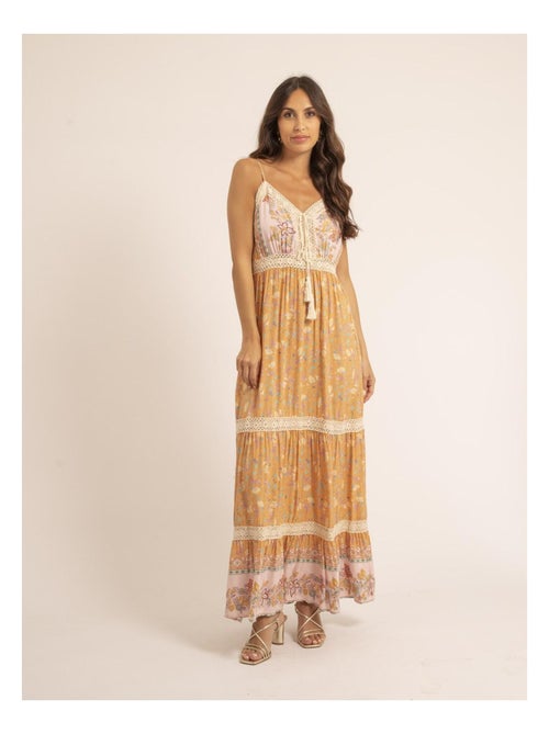 Vestido largo con motivos IMALIKA - Kiabi