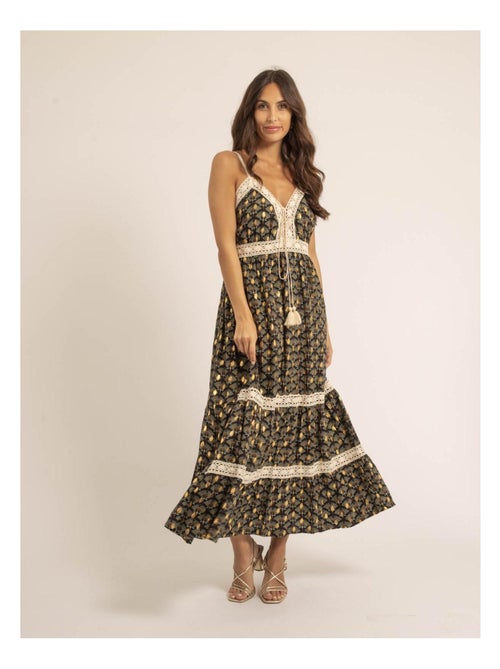 Vestido largo con motivos IPINA - Kiabi
