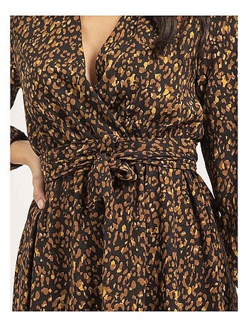 Vestido largo con motivos ISLAND