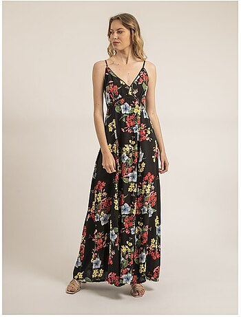 Vestido largo con motivos ITALIKA