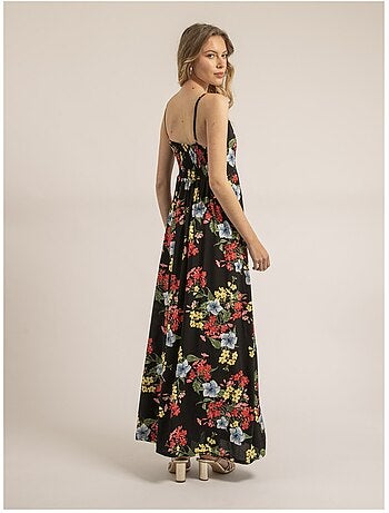 Vestido largo con motivos ITALIKA