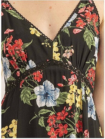 Vestido largo con motivos ITALIKA