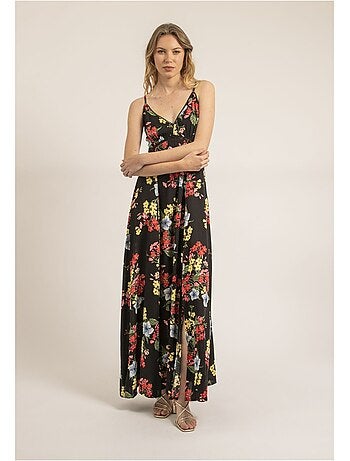 Vestido largo con motivos ITALIKA