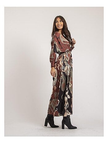 Vestido largo con motivos IVECA