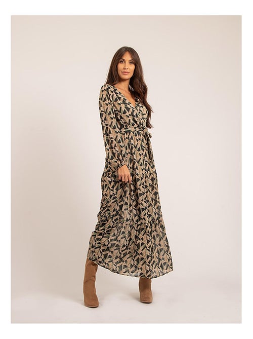 Vestido largo con motivos IVINA - Kiabi