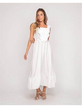 Vestido largo con tirantes IPARME