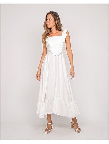 Vestido largo con tirantes IPARME