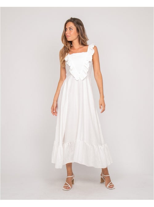 Vestido largo con tirantes IPARME - Kiabi Vestido largo con tirantes IPARME - Kiabi